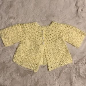 Handmade Yellow Newborn Sweater